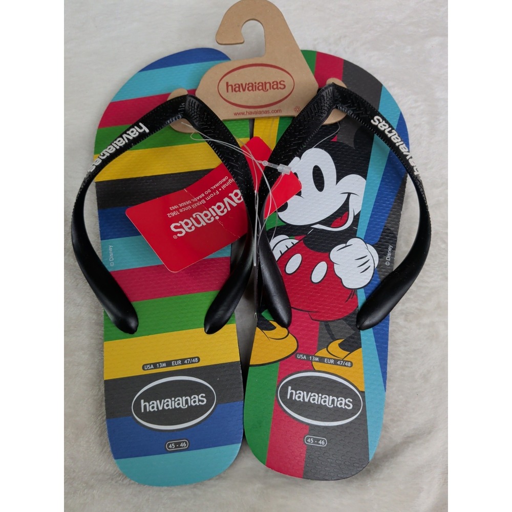 Disney Micky Mouse Mens Havaianas Flip Flops